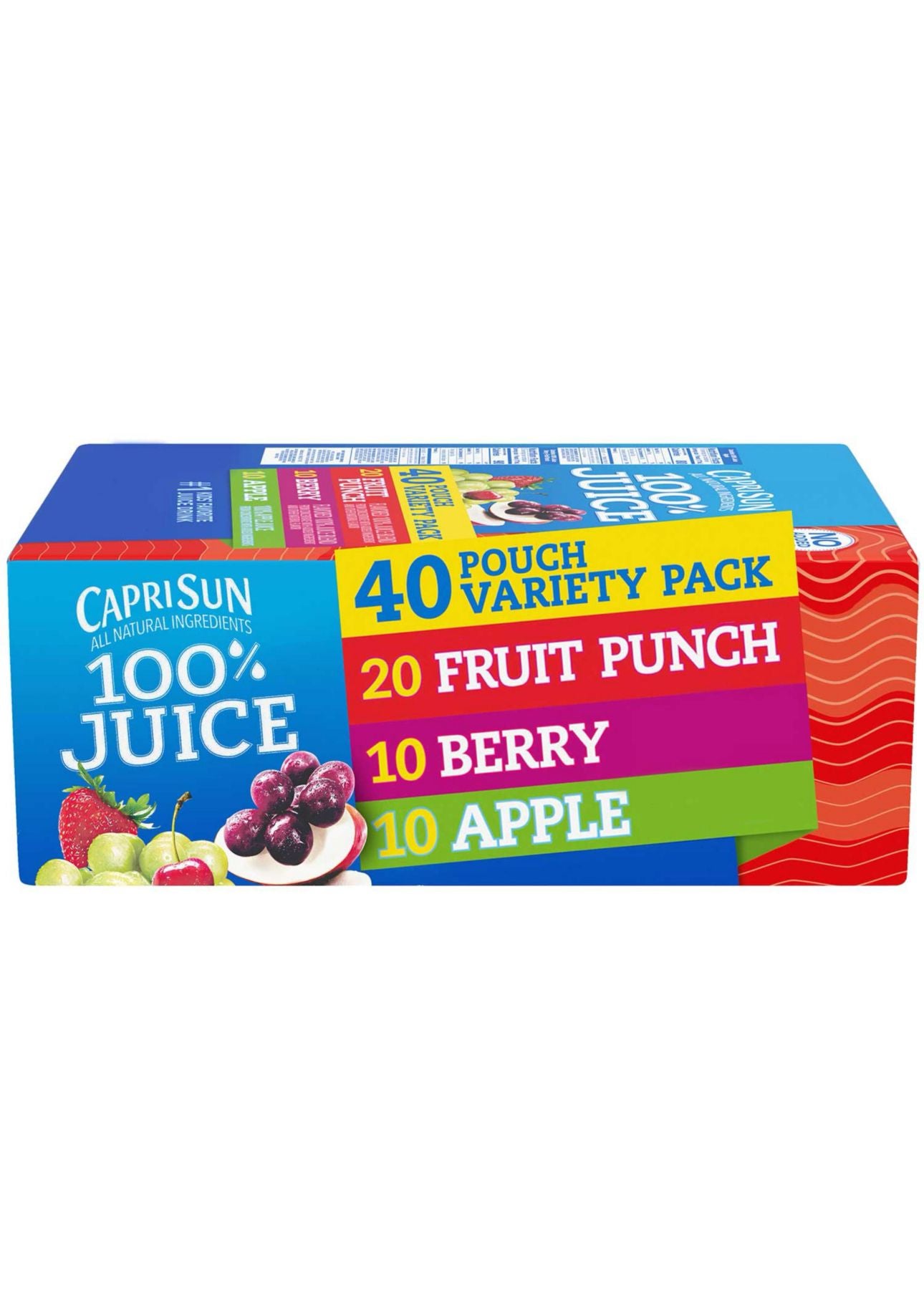 Capri Sun 100% Juice Variety 40 Pack