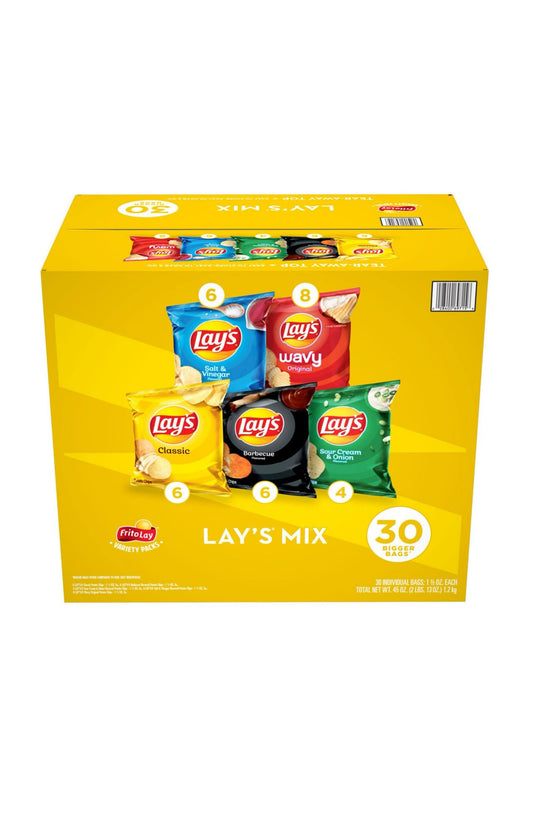 Lay's Mix Potato Chips Variety 30 Pack