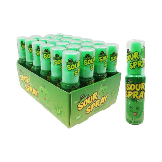 Ultimate Sour Spray, Green Apple Flavor, 1.1 fl Ounces - 24 Count