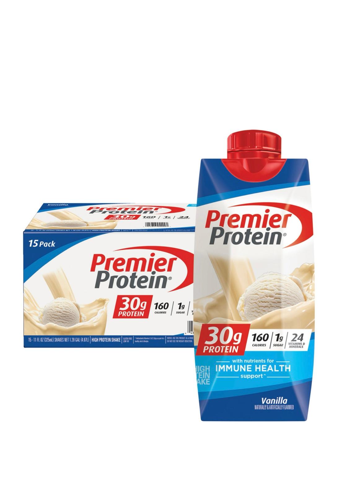 Premier Protein Shake, Vanilla Flavor 15 Pack